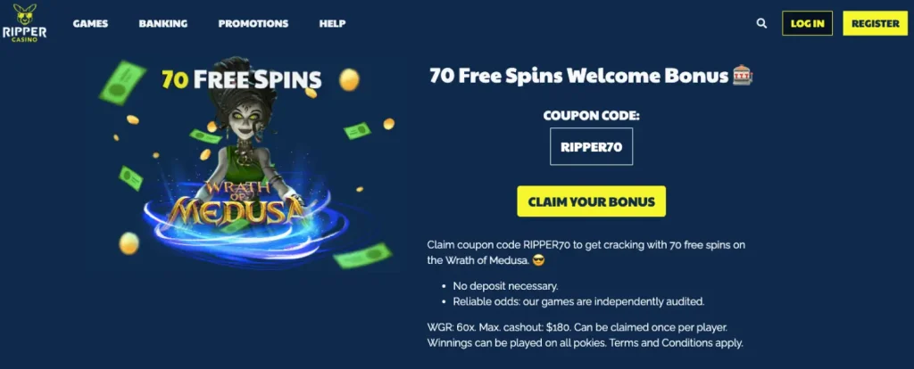 ripper casino Gameplay