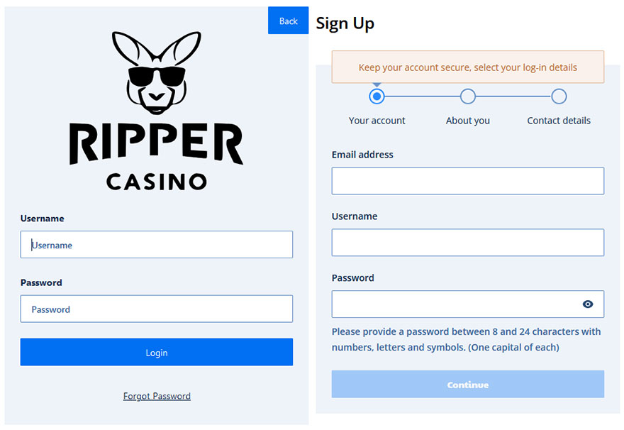 ripper casino Gameplay